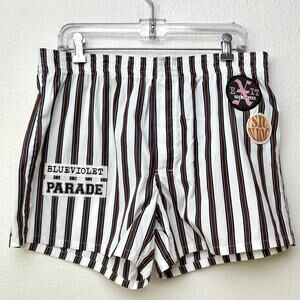 Raf Simons Striped Boxer Shorts White/Brown Men US 50